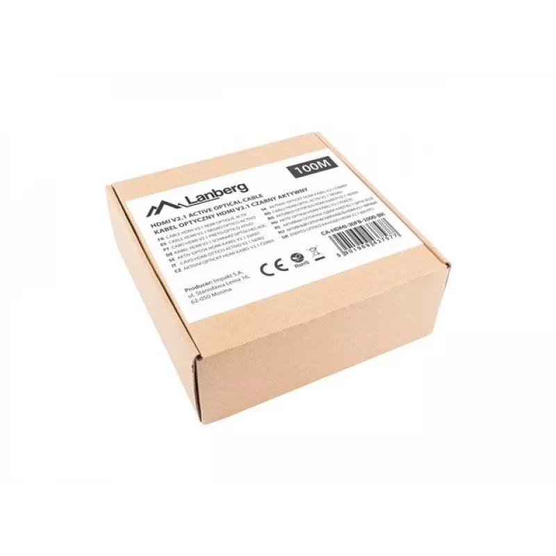 HDMI-kaabel Lanberg CA-HDMI-30FB-1000-BK 100 m Must