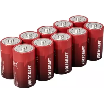Voltcraft VC-16107980 Mono D -patarei Alkali-Mangan 18000 mAh 1,5 V 10 tk (VC-16107980)