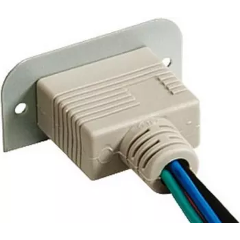 Kindermann Konnect 50 alu - VGA (HD15) 90° - Modulaarne Faceplate-Snap-In