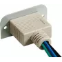 Kindermann Konnect 50 alu - VGA (HD15) 90° - Modulaarne Faceplate-Snap-In