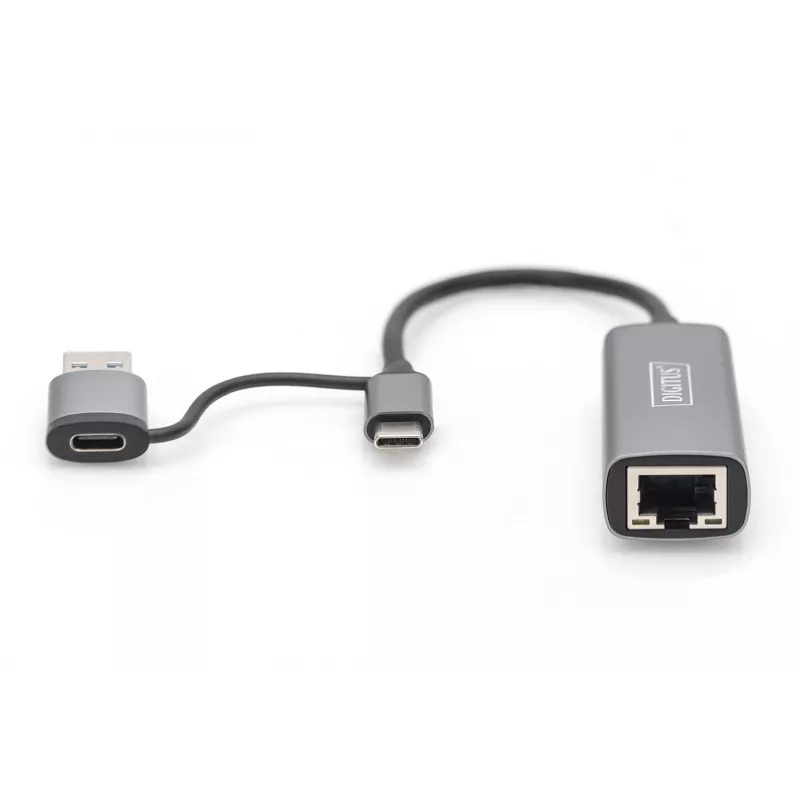 USB USB-C Gigabit Etherneti adapter Digitus DN-3028