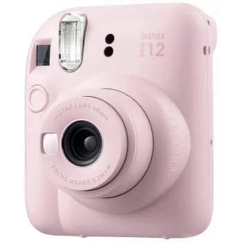 Kiirtrükiga kaamera Fujifilm Instax Mini 12 Roosa — pilt 86×54 mm, film 62×46 mm, fookuskaugus 60 mm