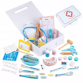 Laste meditsiinilise mängukomplekt Extralink Little Doctor Case, 43 tk