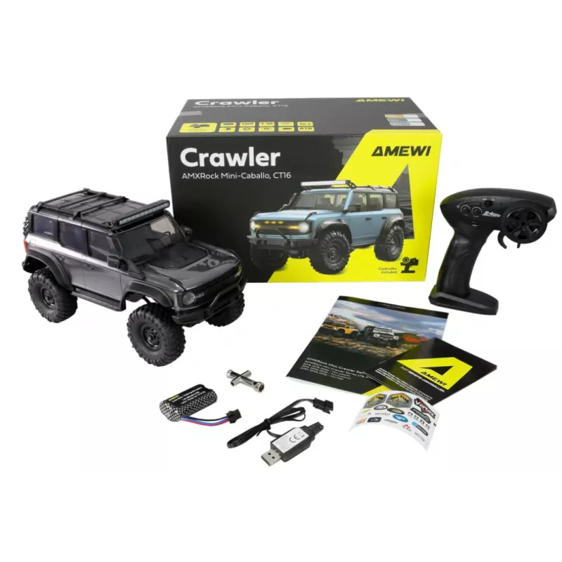 RC roomik Amewi Mini-Cabalo AMXRock 4WD 1:16 RTR mudel 22720