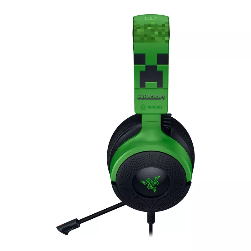 Juhtmega mänguri peakomplekt Razer Kraken V4 X — supra-auraalne, 20–20000 Hz, 1,8 m kaabel, 310 g, must/roheline