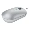 Juhtmega optiline mõlemakäeline hiir Lenovo 540 USB USB-C, 3 DPI režiimi, hall, 4 nuppu, 1,8 m kaabel