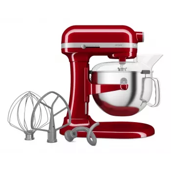 KitchenAid 5KSM60SPXEER lauamikser 375 W Hall, Punane, Roostevaba teras