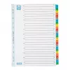 Elba Mylar Card Index A-Z, 26-jaoline, A4 Extra Wide, 230 x 297mm, värvilised vahelehed (592581-20)