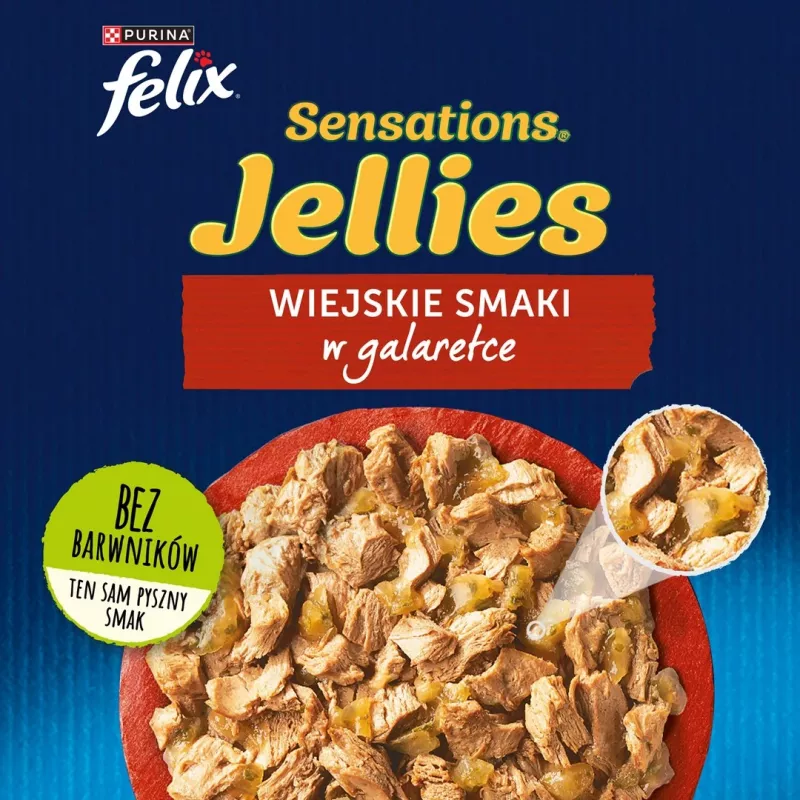 Purina Felix Sensations Mix kassi märgtoit, 12 x 85 g, kalkun, makrell, lambaliha, heeringas