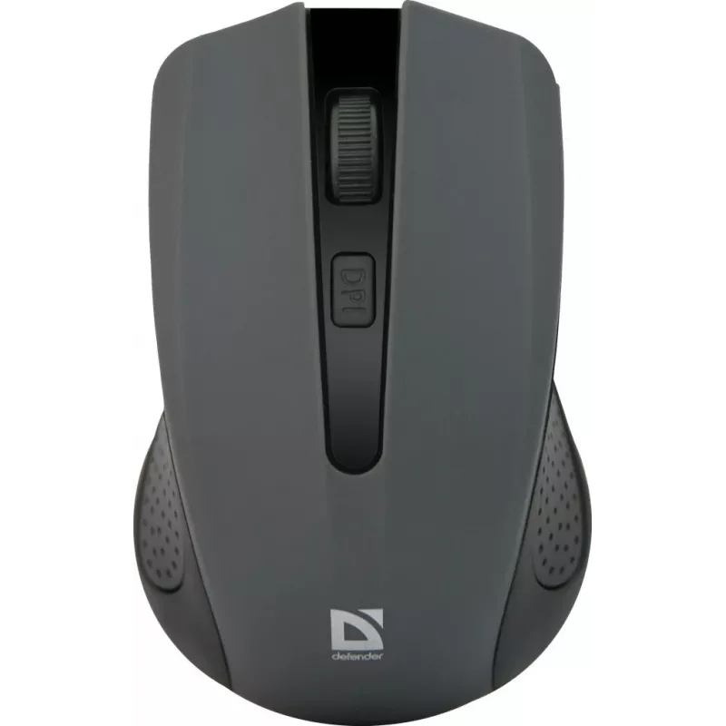 Juhtmeta optiline hiir DEFENDER MM-935 RF, mõlemakäeline, 1600 DPI, hall, USB-vastuvõtja, AAA patareid