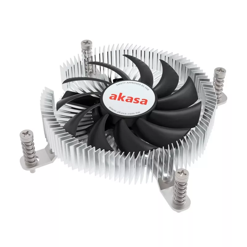 Hübriidjahuti Akasa Intel LGA1700 7,5 cm Alumiinium Must