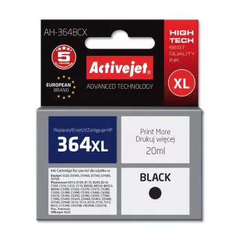 Activejet AH-364BCX tindikassett (asendus HP 364XL CN684EE; Premium; 20 ml; must)