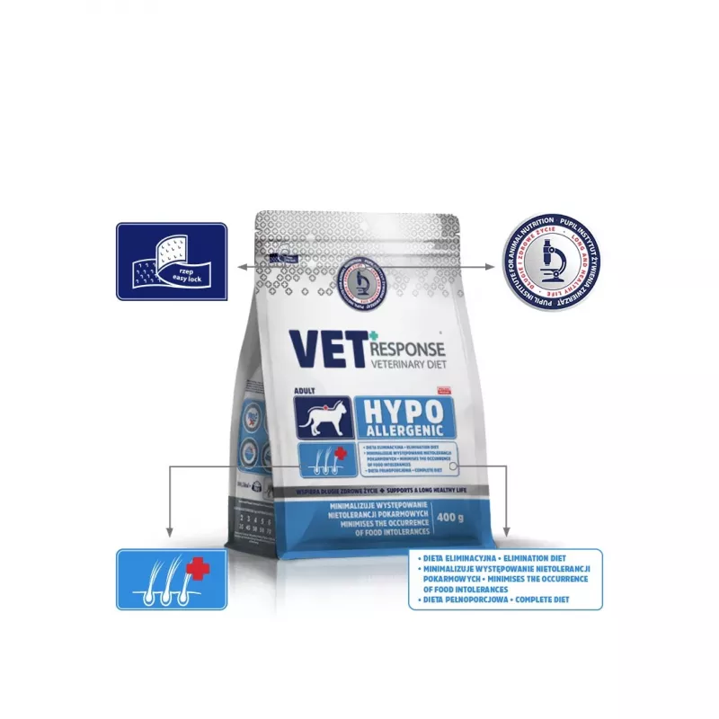 VET RESPONSE hüpoallergeenne - kuiv kassitoit - 400g