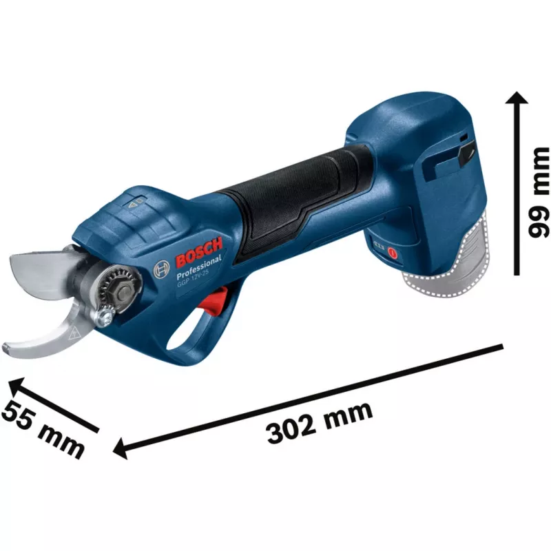 akuga aia käärid GGP 12V-25 Professional solo, 12 V (sinine/must, ilma aku ja laadijata)