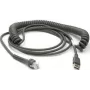 Datalogic USB-kaabel USB-kaabel, tüüp-A, spiraalne, 3,6 m (CAB-467)