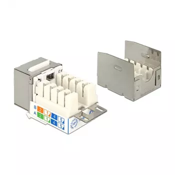 Keystone-moodul DELOCK 86404 — RJ-45 hõbedane, 38.5×22.3×17.3 mm