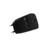 NATEC juhtmega mobiilseadme laadija NUC-2141, 30W, USB-C PD 3.0 + USB-A QC 3.0, 110–240V, must