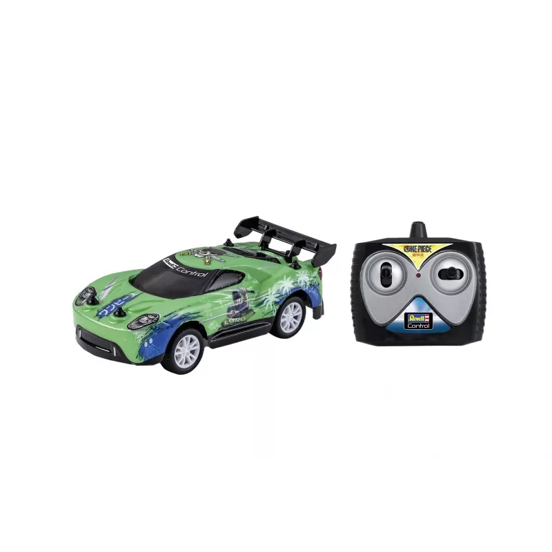 RC ralliauto REVELL One Piece Zoro — kaugjuhitav mudel, kollektsionääridele mõeldud teemakujundus