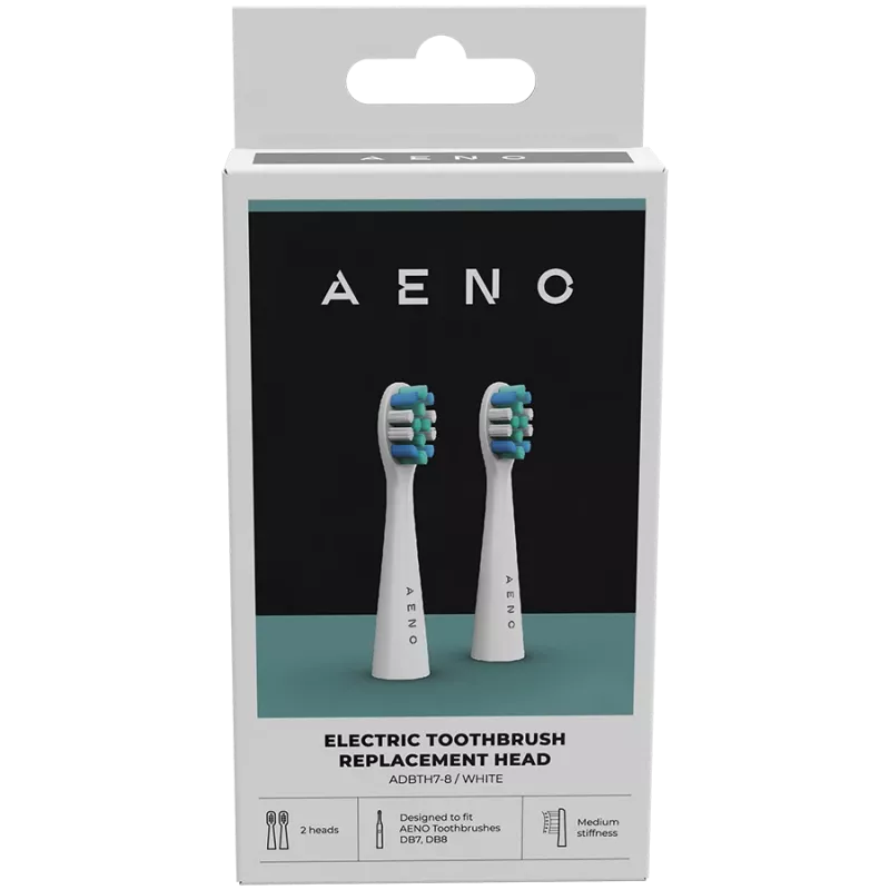 AENO asendusharjapead, valged, Duponti harjased, 2 tk komplektis (ADB0007/ADB0008 jaoks)