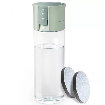 Korduvkasutatav veepudel BRITA Fill&Go Vital 600 ml koos sisseehitatud MicroDisc-filtriga, roheline