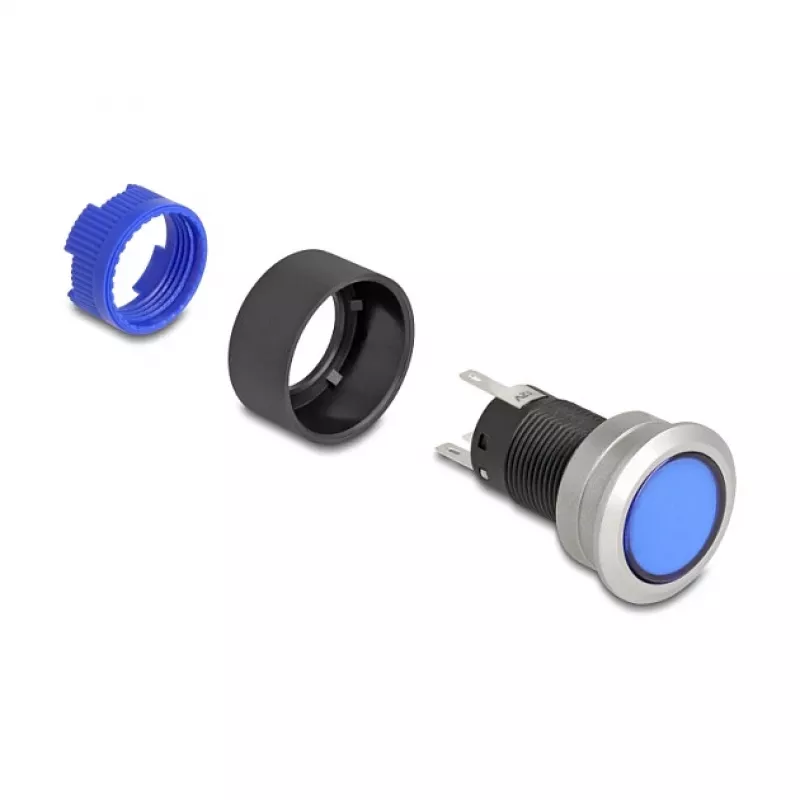 Surunupp DELOCK 22049 22 mm, 5× jooteterminali, paneelikinnitus