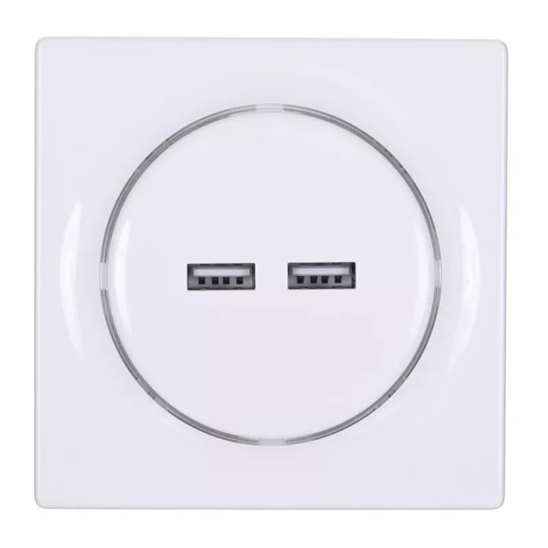 Fibaro Walli N pistikupesa 2x USB valge