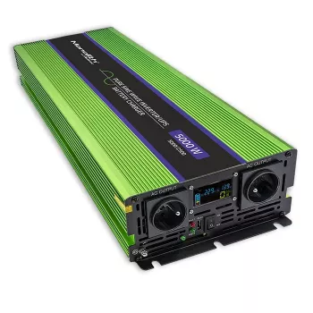 Qoltec Monolith toiteadapter/muundur Auto 5000 W Roheline