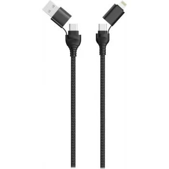 USB-kaabel 2GO 797369 1,2 m USB A/USB C USB C/Lightning must