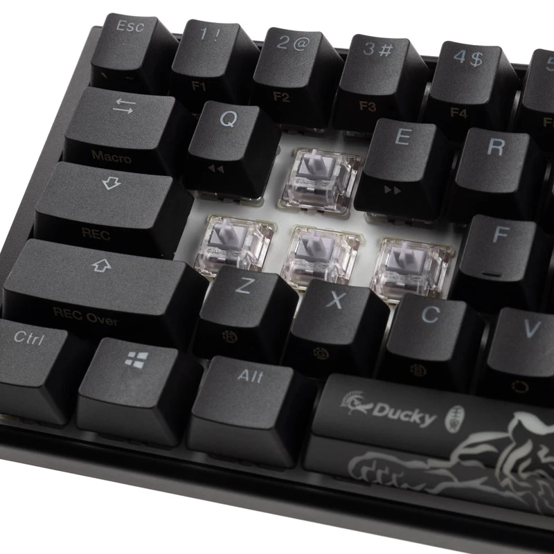 Ducky One 3 Classic must/valge mini mänguriklaviatuur, RGB LED - MX-Speed-Hõbedane (US) (DKON2161ST-PUSPDCLAWSC1)
