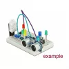 Breadboard DELOCK 18314 — jootevaba prototüüpimisplaat, metall/plast, 109×165×1 mm, must/valge