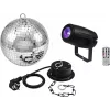 Peegelkuuli komplekt EUROLITE 20 cm mootori ja PST-5 QCL Spot LED-iga