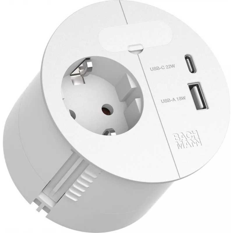 Pikendusjuhe Bachmann Loop 938.303 1x CEE7/3 pistikupesa ja 1x USB A/C 22W