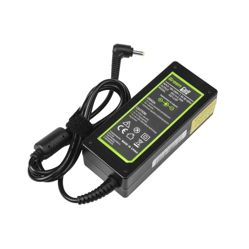 Toiteadapter roheline Cell AD123P 65 W 20 V 3,25 A Lenovole, sisetingimustes, must, 2 m kaabel