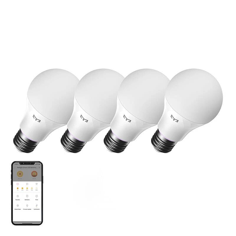 YEELIGHT W4 nutipirn Wi-Fi/Bluetooth E27 hämardatav (YLQPD-0012) 4 tk