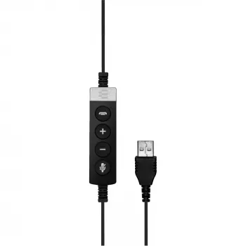 EPOS IMPACT SC 660 USB ML Kõrvaklapid Juhtmega Peapael Kõned/Muusika USB Type-A Must, Hõbedane