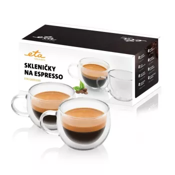 ETA | Espresso tassid | ETA518091000 | Espresso kohvile | 2 tk | Nõudepesumasinakindel | Klaas
