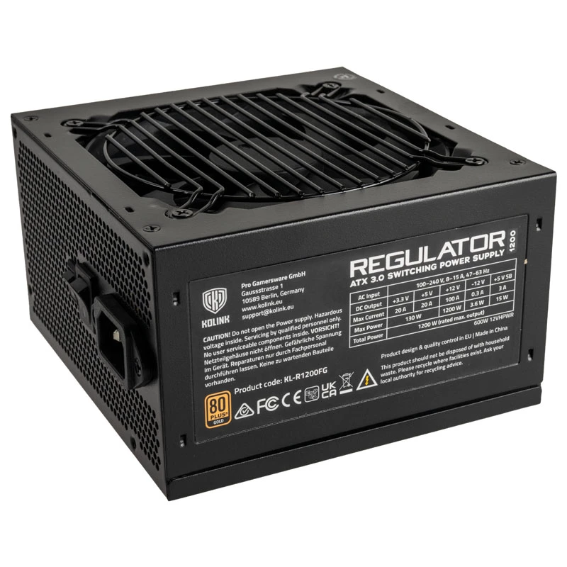 Toiteplokk Kolink Regulator KL-R1200FG 1200W