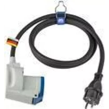 Toiteadapteri kaabel AS Schwabe 61483 Schuko pistik CEE nurkpistikupessa 230V 16A