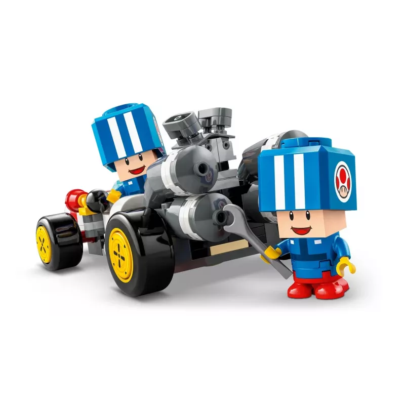Konstruktsioonimänguasi LEGO komplekt 72035 Super Mario Mario Kart Toadi töökoda, interaktiivsed tasemed ja figuurid