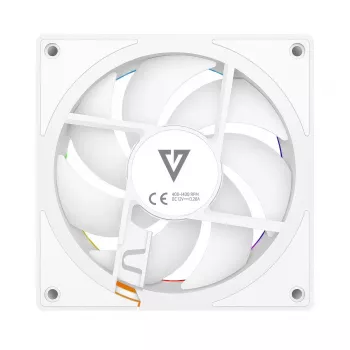 Korpuse ventilaator MODECOM VOLCANO LOOP 120 ARGB Reverse Fan Valge 120 mm, PWM, 400–1400 RPM