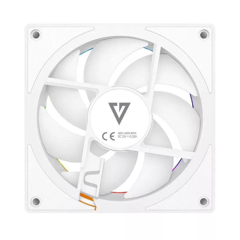 Korpuse ventilaator MODECOM VOLCANO LOOP 120 ARGB Reverse Fan Valge 120 mm, PWM, 400–1400 RPM