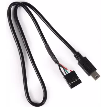 Alphacool 18171 Mini-USB to Mainboard 5-Pin kaabel 0,4 m must