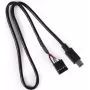 Alphacool 18171 Mini-USB to Mainboard 5-Pin kaabel 0,4 m must