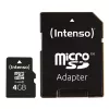MÄLU MICRO SDHC 4GB C10/W/ADAPTER 3413450 INTENSO