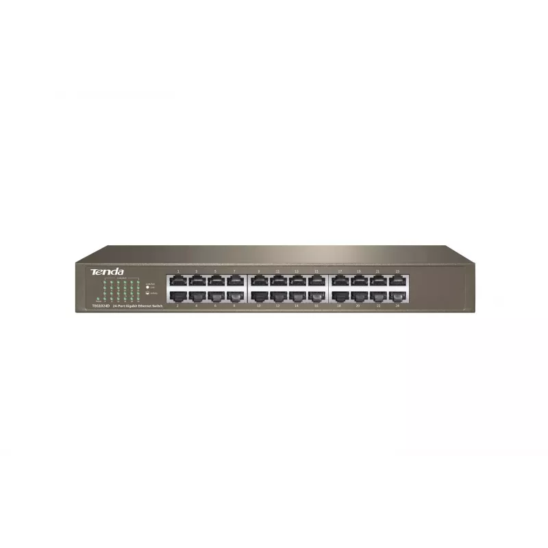 Mittehallatav kommutaator TENDA TEG1024D 24-pordiline Gigabit Ethernet, 48 Gbps, 8000 MAC tabel, sinine