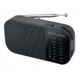 Kaasaskantav raadio Muse M-025 R — MW/FM, must, patareitoitel, kompaktne (32×130×70 mm)