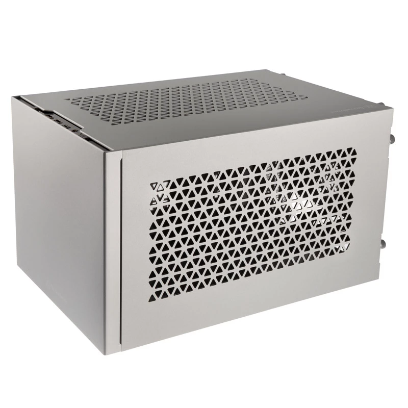Mini-ITX korpus SILVERSTONE SST-SG15S, hõbedane alumiiniumist kompaktne šassii