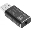Sisemine USB Type-A – 3,5 mm DAC-adapter Sharkoon DAC Pro S — 2 V väljund, must, kompaktne (42×17,3×9,7 mm)