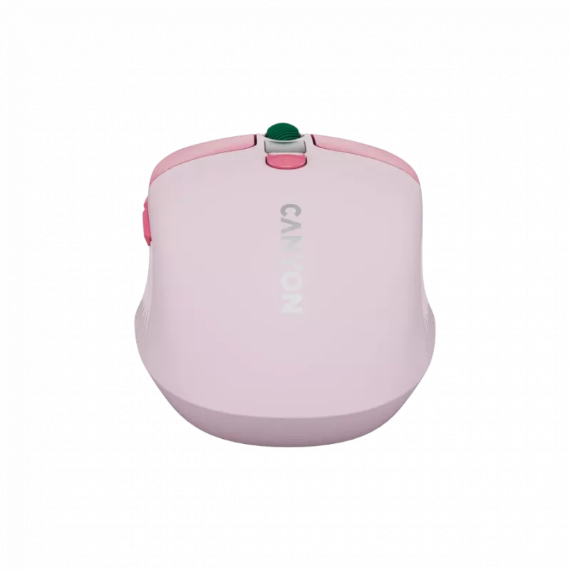 Canyon MW-26 - 2in1 juhtmevaba optiline hiir Bluetooth / 2,4 GHz - vaikne - roosa