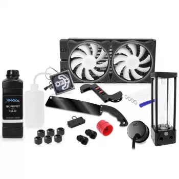 Alphacool 11992 - veeblokk - Acetal - akrüül - Alumiinium - Messing - Vask - Nikkel - Roostevaba teras - Must - Läbipaistev - 1/4 - 60 °C - 0,8 baari (11992)